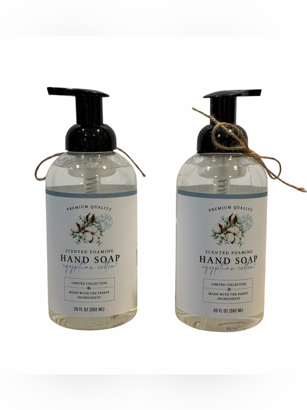 2 COMMONWEALTH SOAP CST EGYPTIAN COTTON w/ALOE Foam Hand Wash 20 oz each